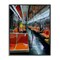 Stupell Industries Bird Character in Subway Train Framed Giclee Design by Keith Thomson